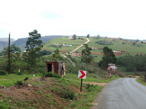 A downhill run. All hillsides have houses.